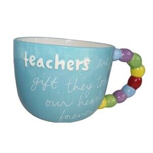 Teachers are a Gift They Touch Our Hearts Forever Mug Designed by Sandra Magsame